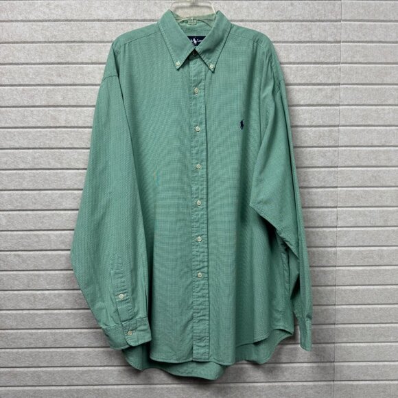 Ralph Lauren Other - Ralph Lauren Excellent Button Down Shirt Blair Houndstooth Men L Green